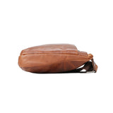 Royal Bagger Vintage Business Men's Chest Bags, Genuine Leather Crossbody Bag, Retro Commuter Shoulder Purse 1630